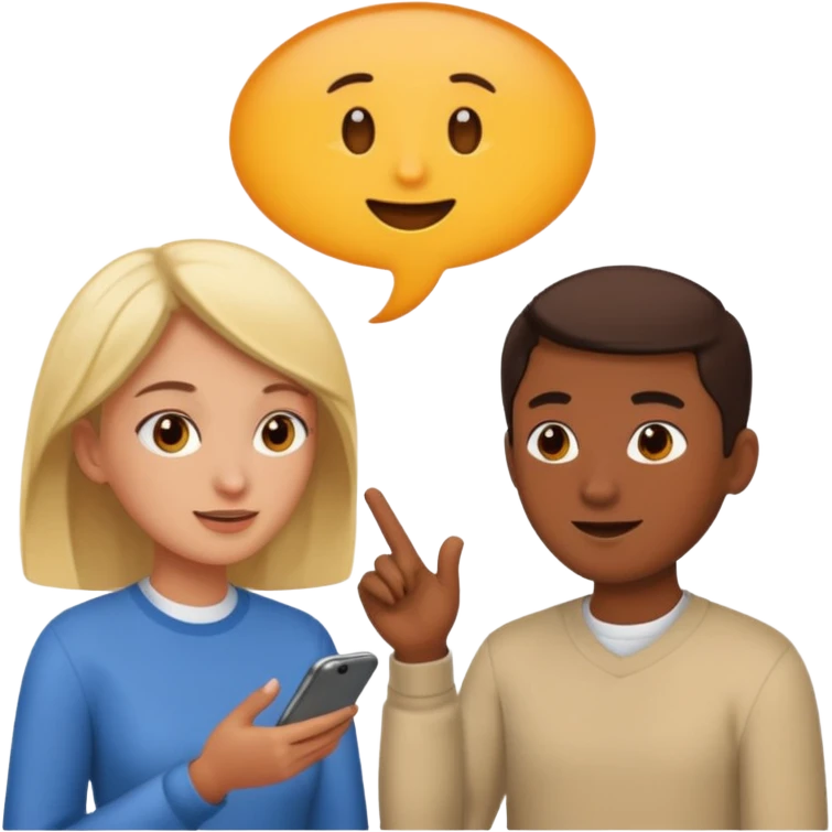 two people having a discussion emoji