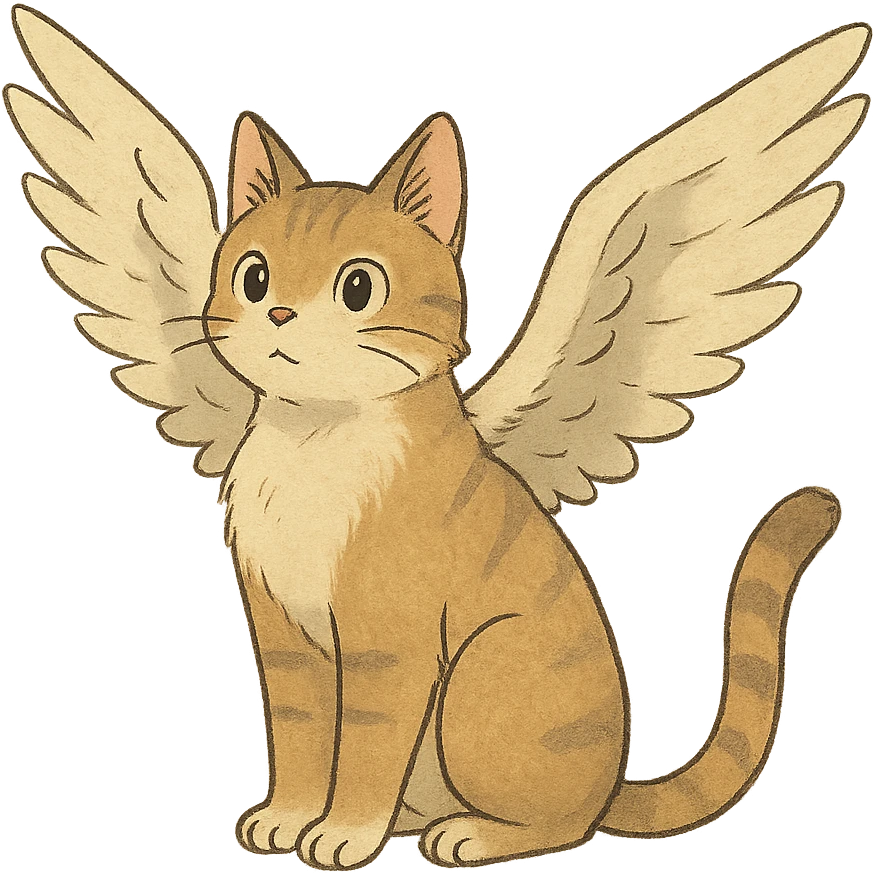 gato com asas emoji
