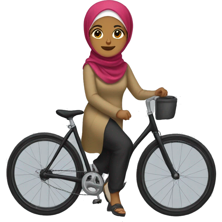 Hijabi-cyclist emoji