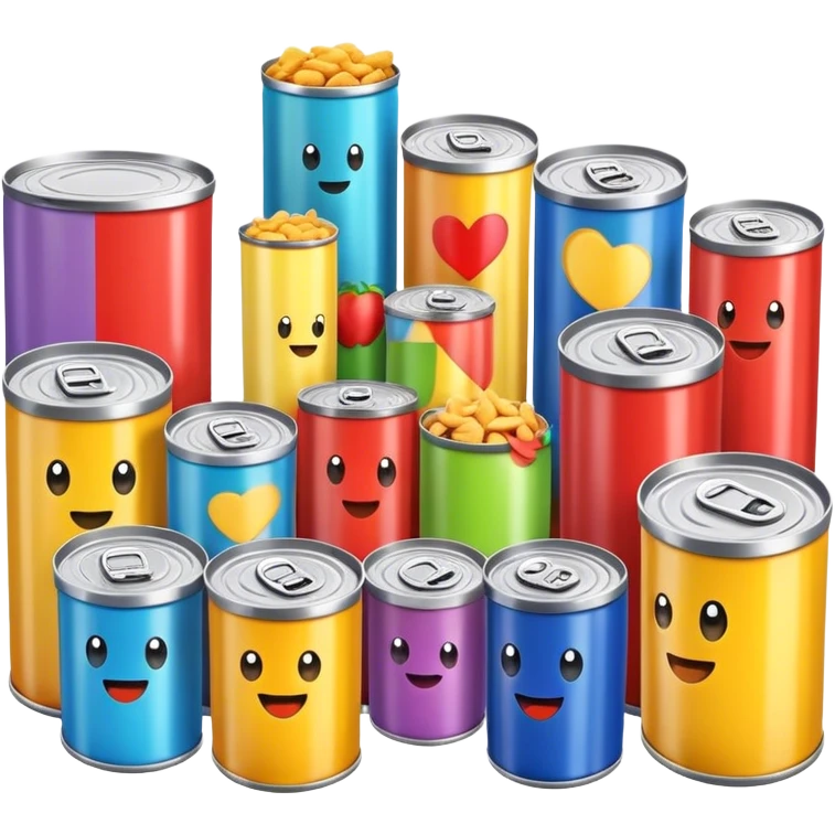 snack tube cans emoji