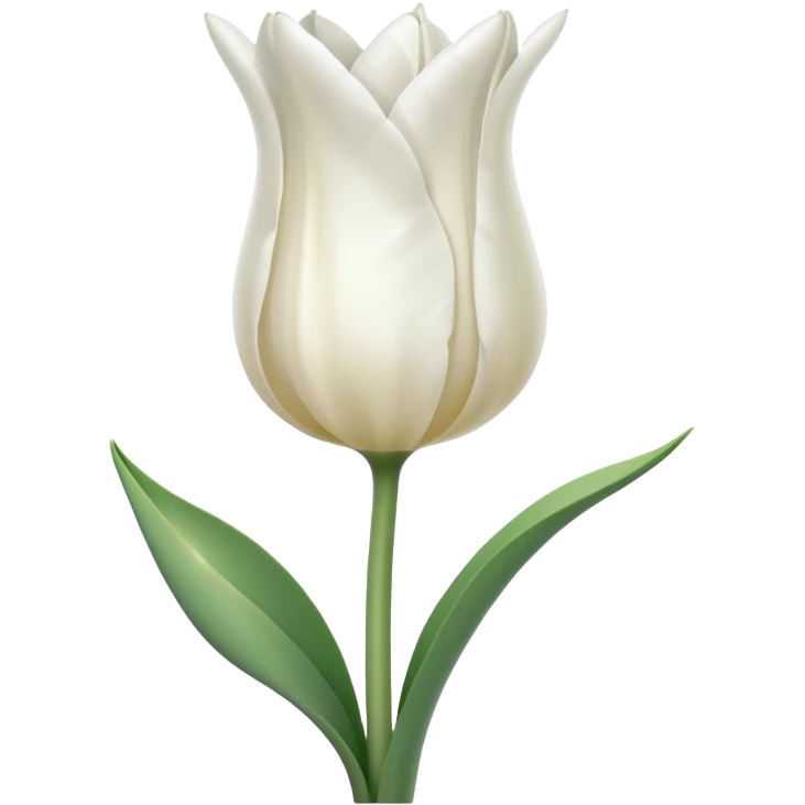 White tuilp emoji emoji