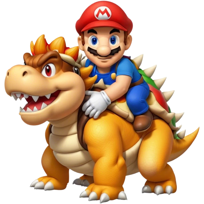 Super Mario hug bowser emoji