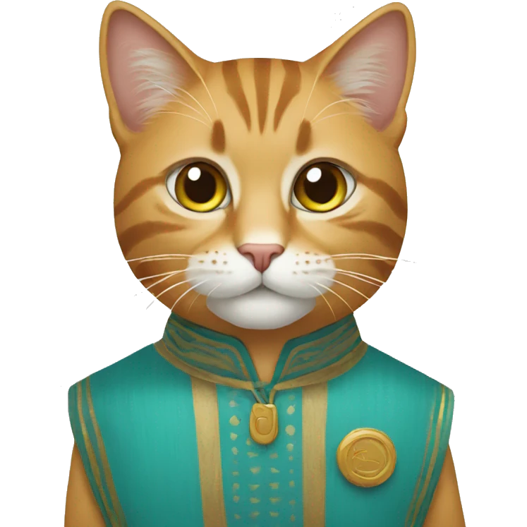 Cat wearing gulf ghutra emoji
