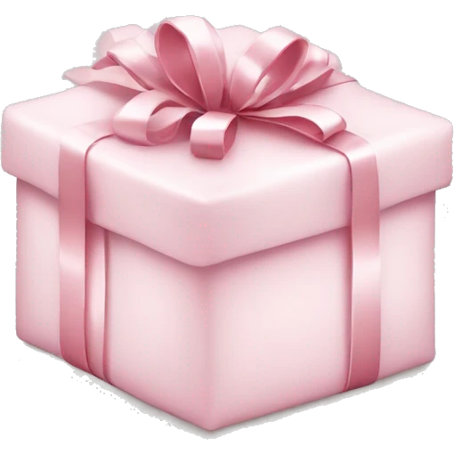 Light pink Christmas gifts under a white Christmas tree  emoji