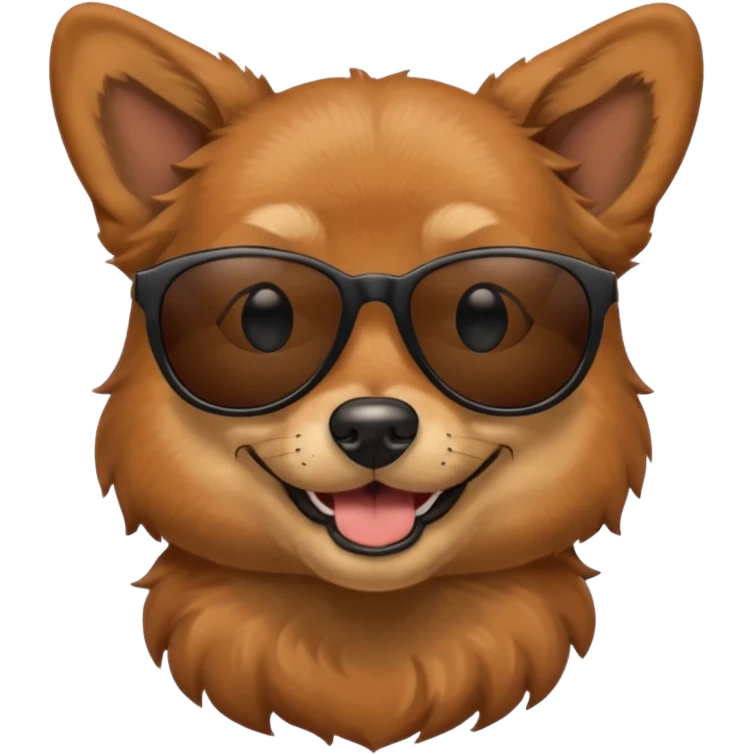 dog with black sunglasses emoji