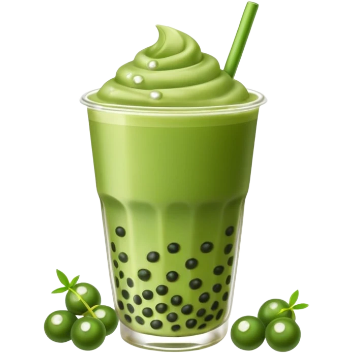 Matcha boba tea emoji emoji