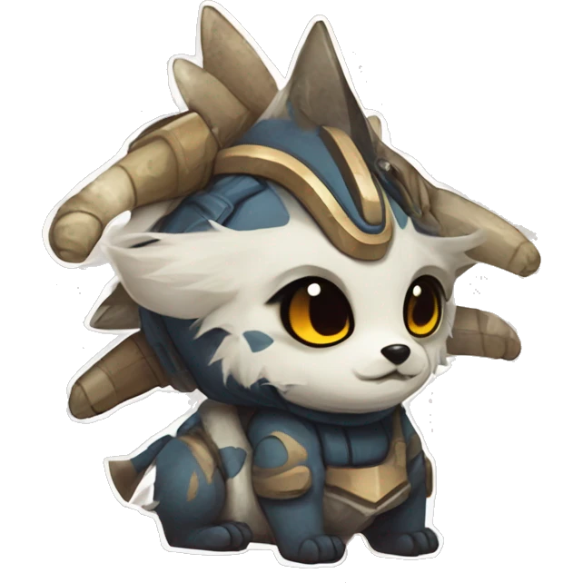 Cute Protogen by griffsnuff & LiLaiRa & Falvie emoji