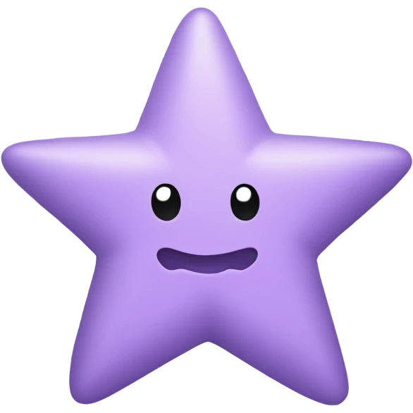 Pastel purple star emoji
