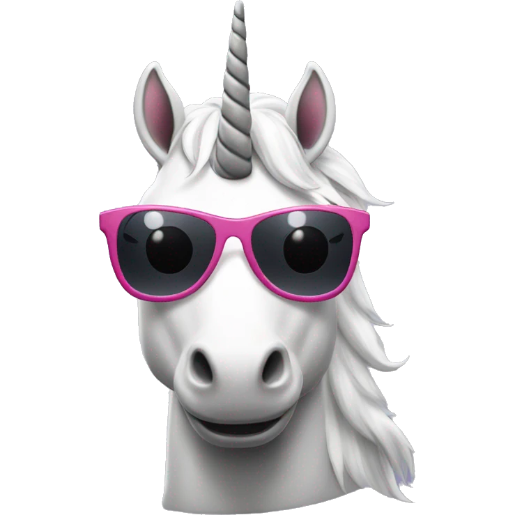 unicorn with sunglasses  emoji