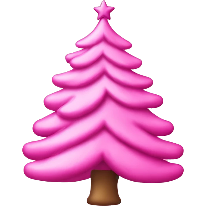 pink christmas tree emoji