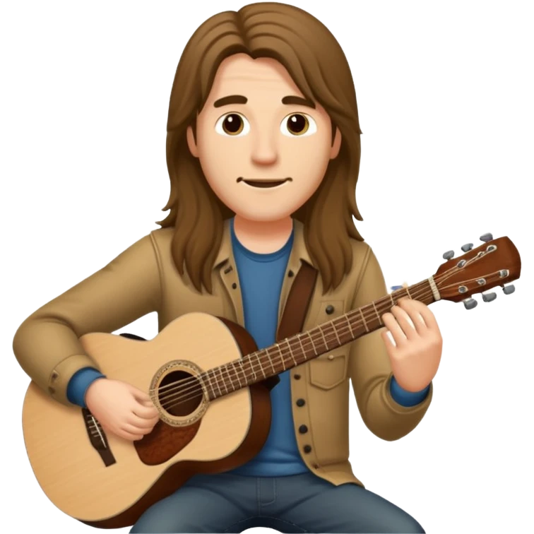 a long haired musician emoji