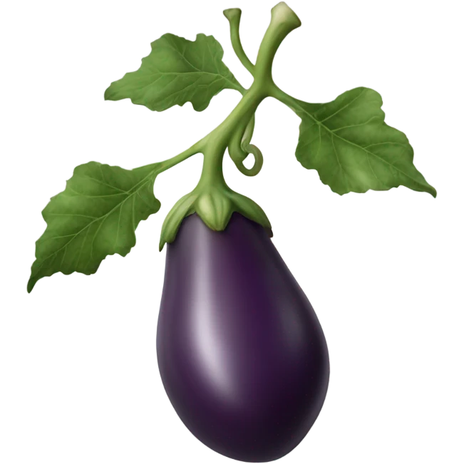 eggplant with a stench coming from it ￼ emoji