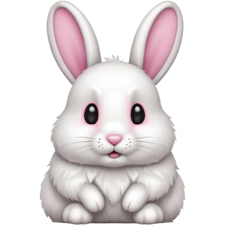 bunny rabbit with fluffy tail emoji