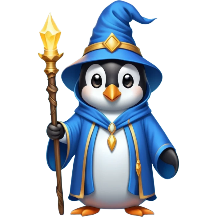 Penguin Wizard emoji