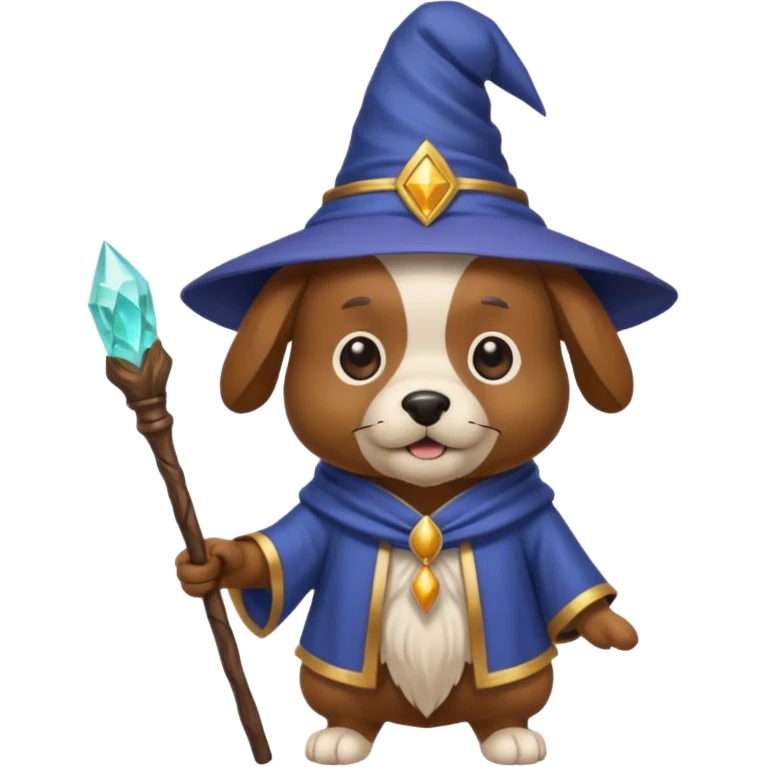 Dog wizard emoji