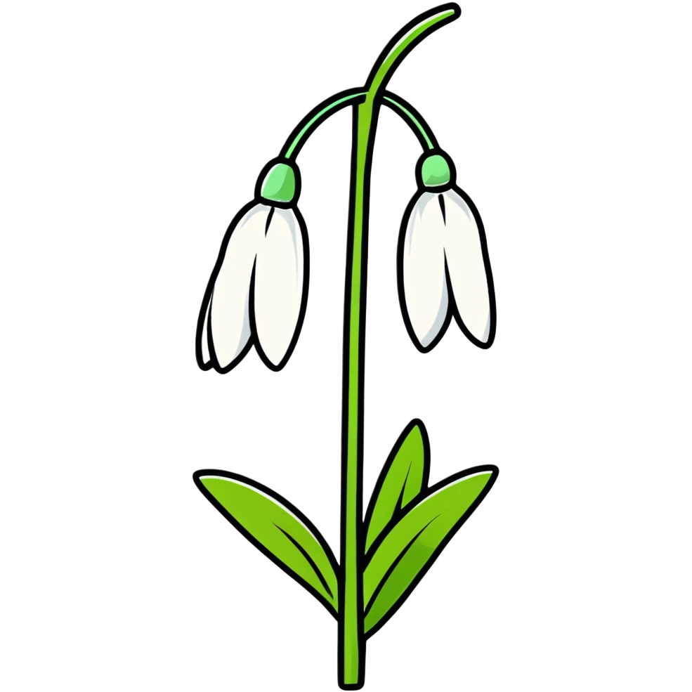 snowdrop flower emoji
