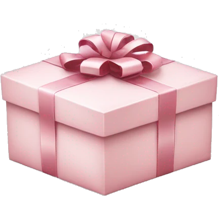 Light pink Christmas gifts under a white Christmas tree  emoji