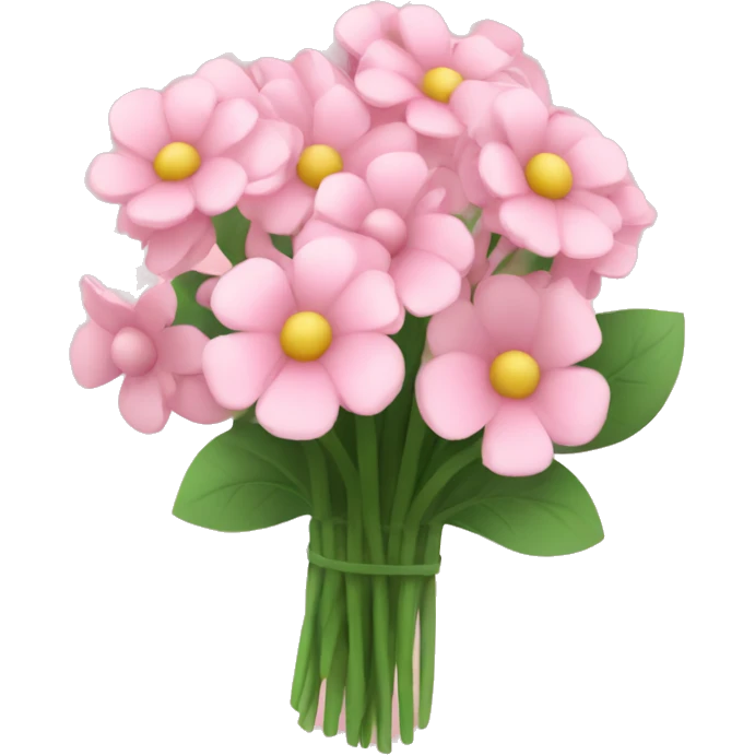 Baby pink flower bouquet  emoji