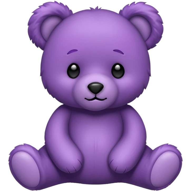 Purple teddy bear  emoji