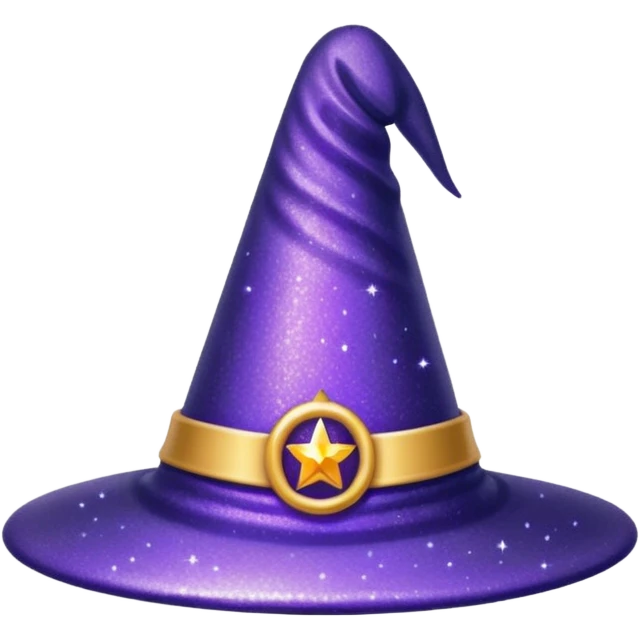 Glitter Chapéu de bruxa emoji