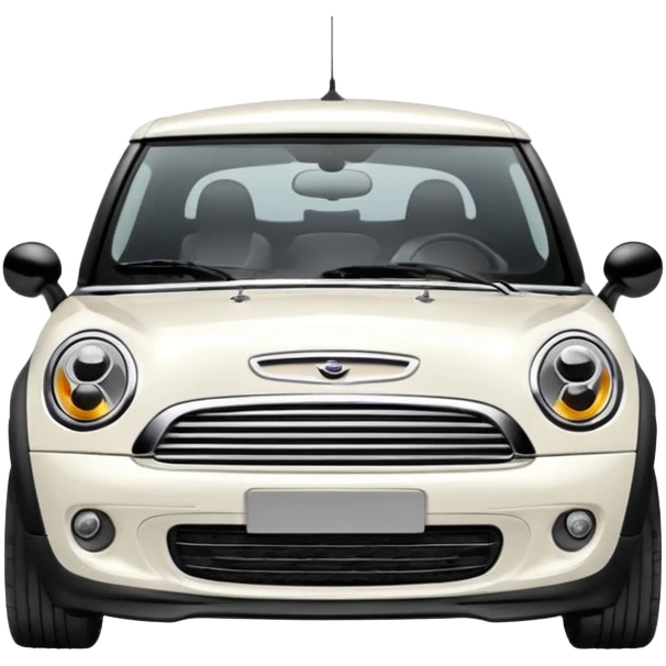 White Mini Cooper car emoji