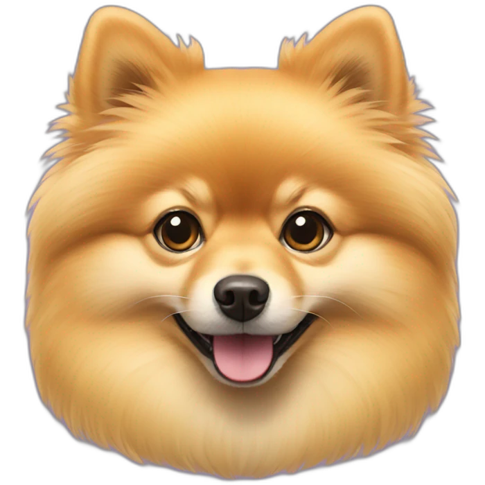 Yellow Pomeranian  emoji
