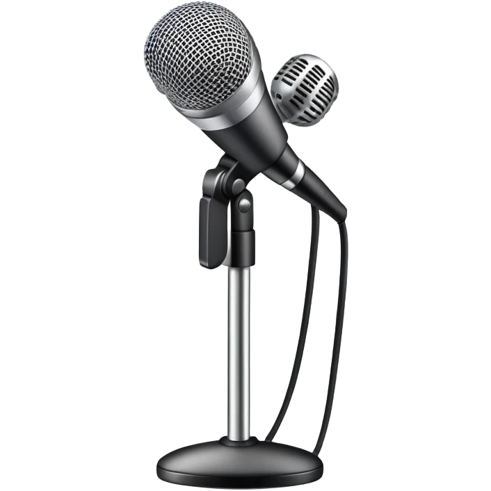 Standing mic emoji