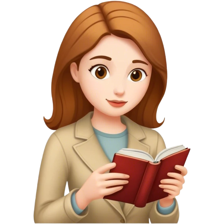 Women reading and taking a coffee emoji