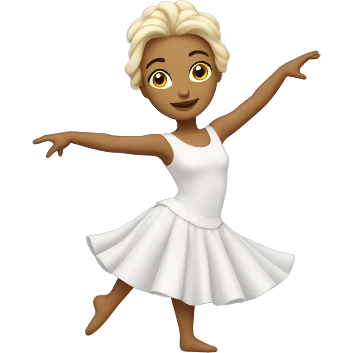 Danseuse étoile blanche emoji