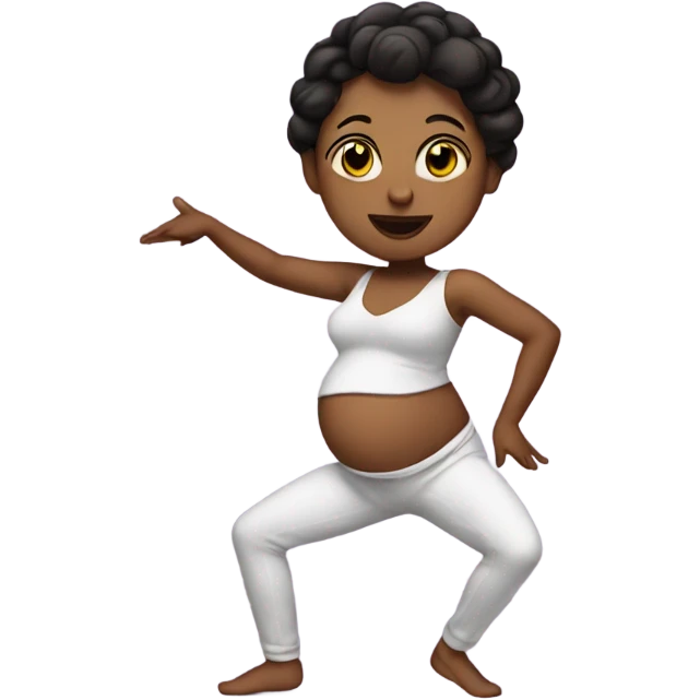 Pregnant dancer emoji