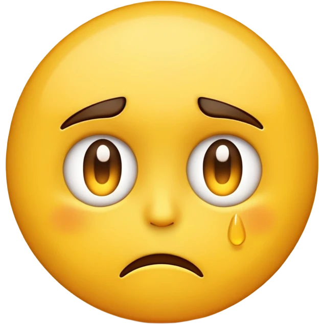 An emoji that is upset becuase it was told no emoji