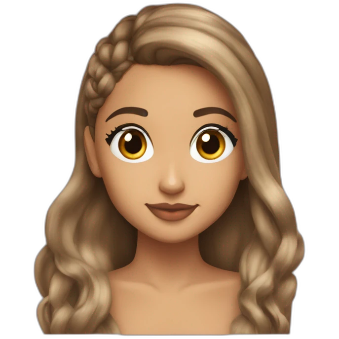 Ariana Grande cheveux jaunes qui boit du café emoji