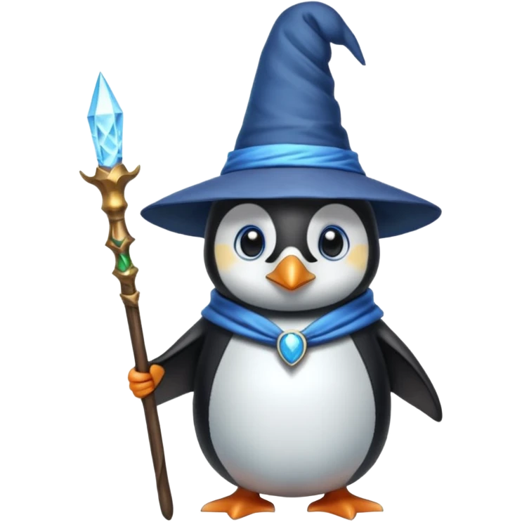 Penguin Wizard emoji