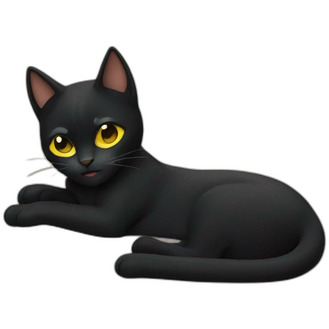 Chat noir emoji