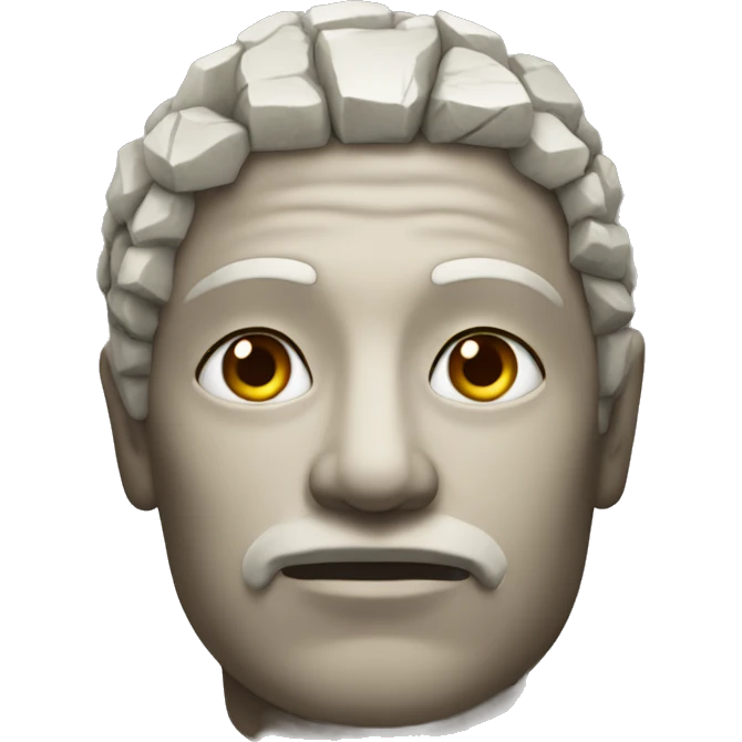 stone head emoji