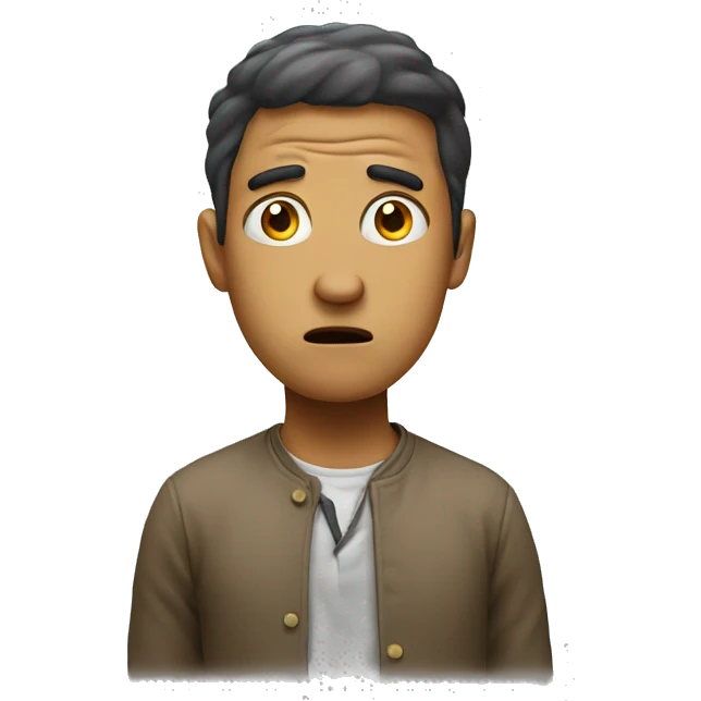 A confused person emoji