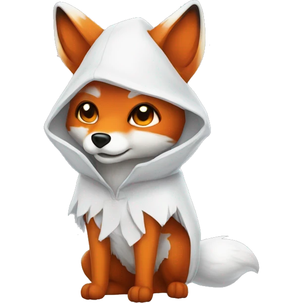 Fox in ghost costume emoji