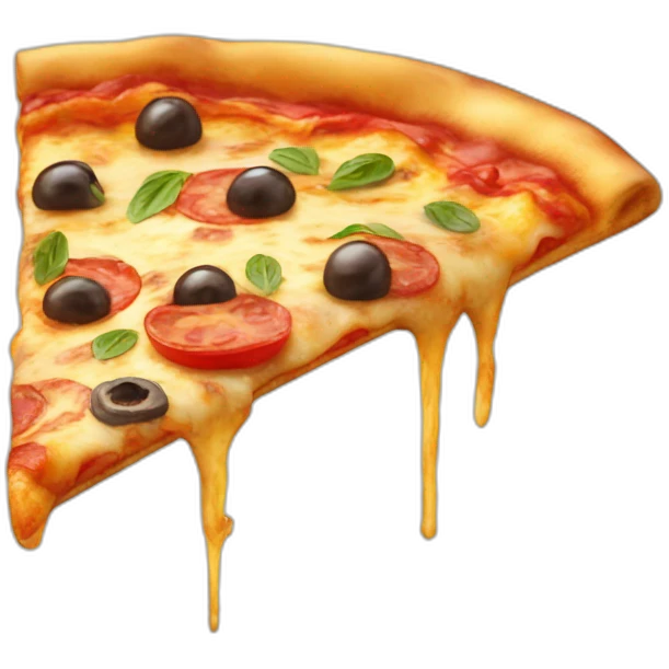 Caca sur une pizza emoji