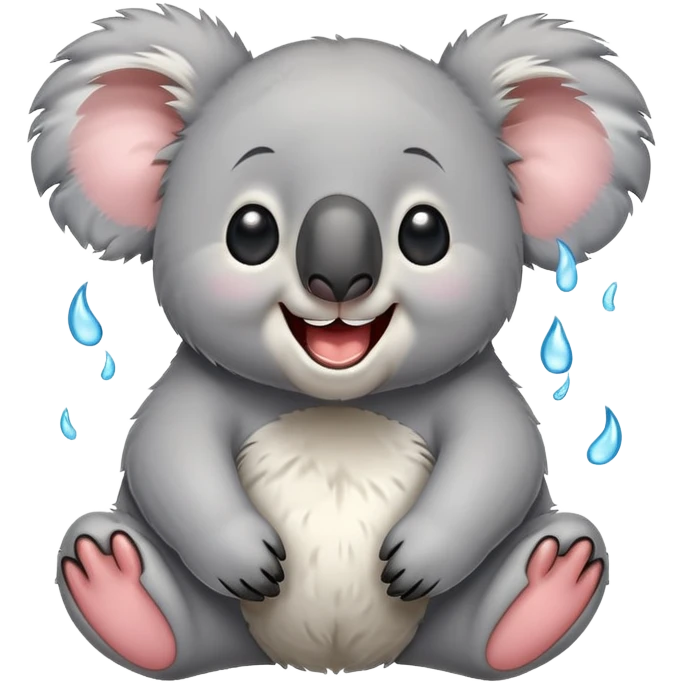 koala laughing hysterically with tears of joy emoji