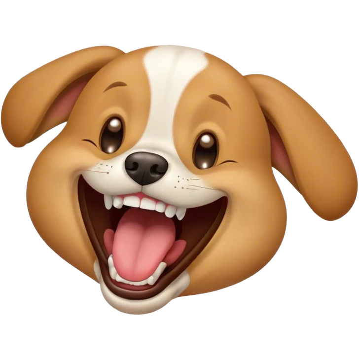 Dog laughing  emoji