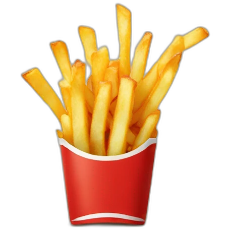 Belgium eating fries emoji