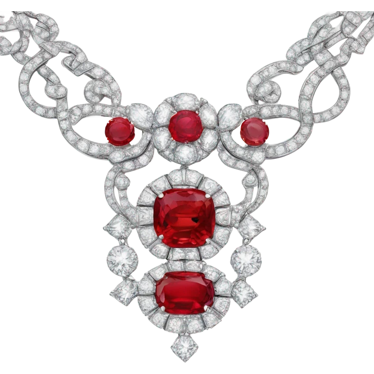 cartier diamond necklace red emoji