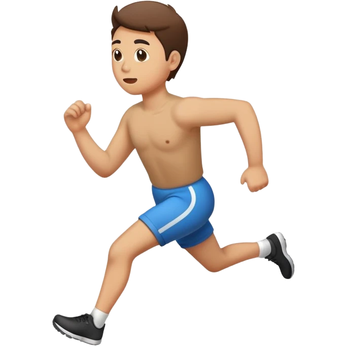 someone running away holding their butt emoji