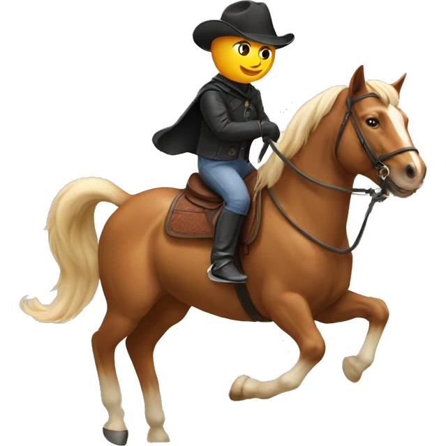 cat riding a horse emoji