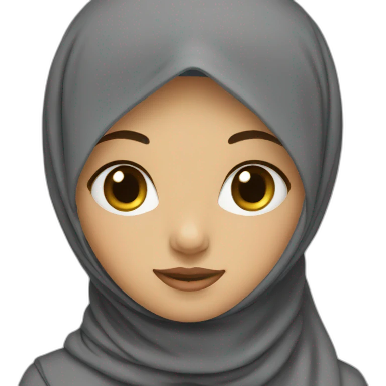 Girl with hijab emoji