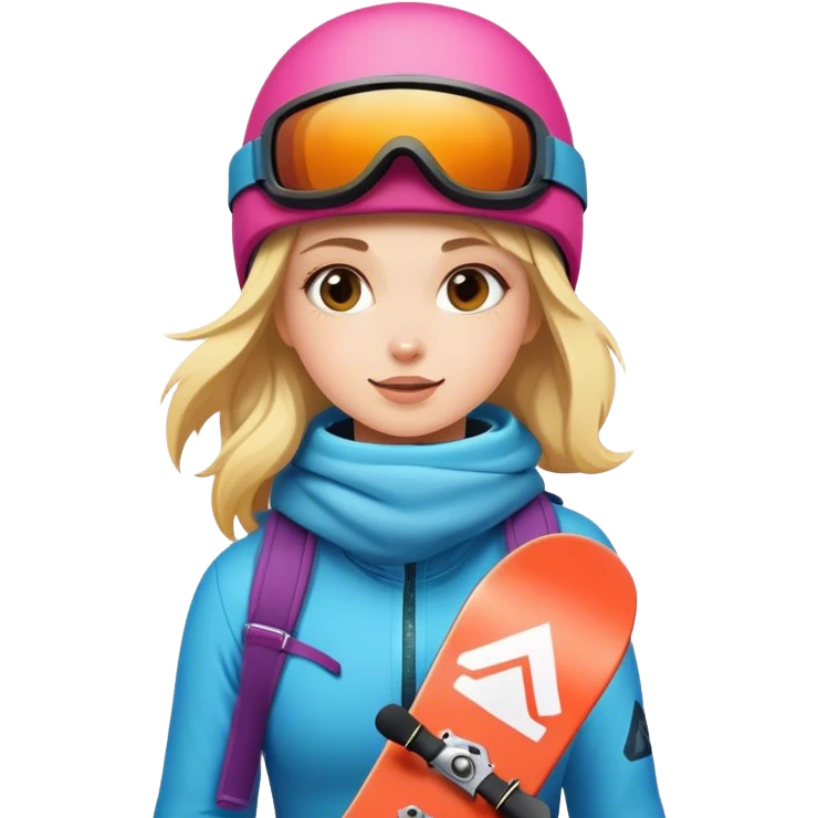girl snowboarding emoji