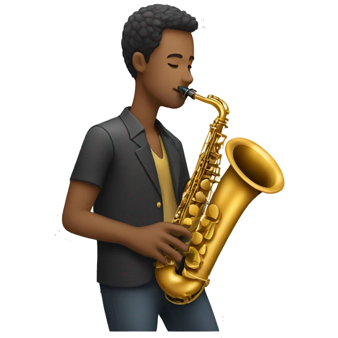 man playing saxophone emoji