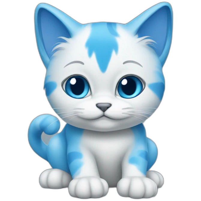 blue smurf cat emoji