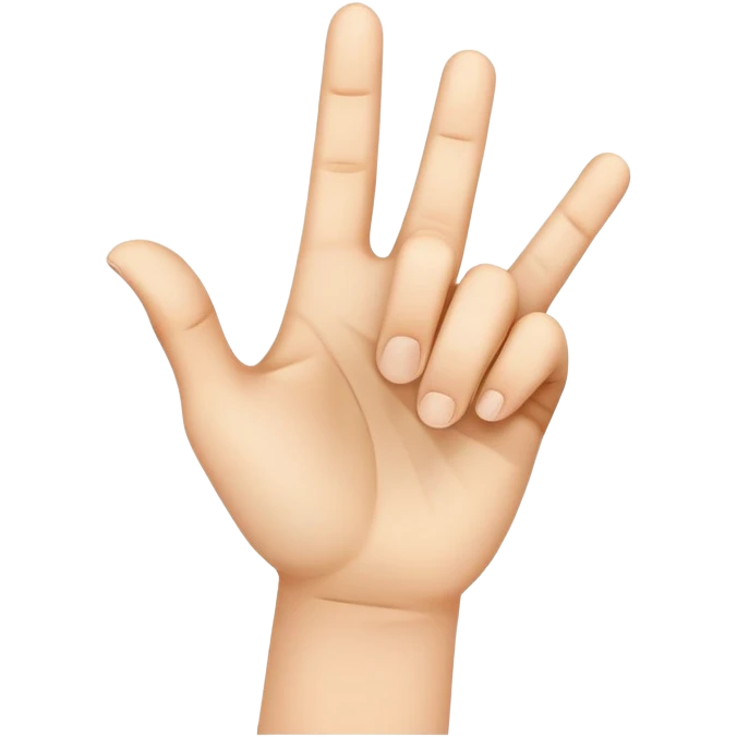 hand pointing at the viewer, palm visible emoji