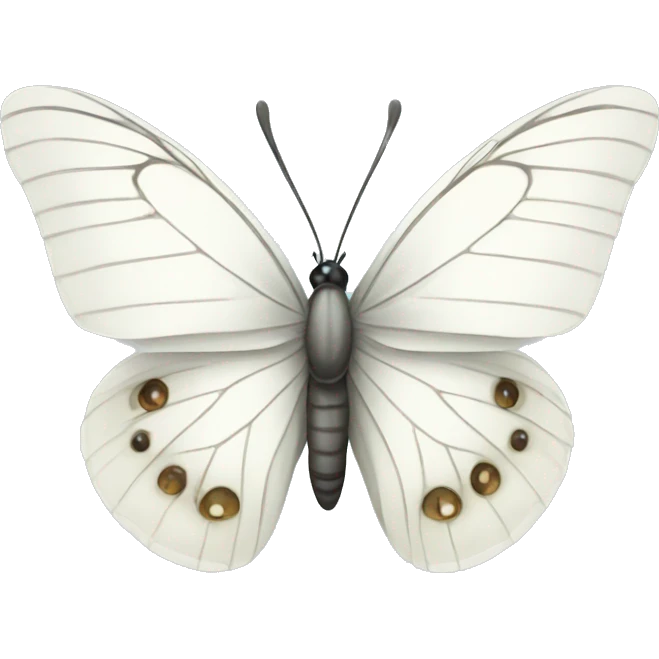 White butterfly  emoji